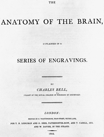 Publicación de A New idea of the Anatomy of the Brain de Bell
