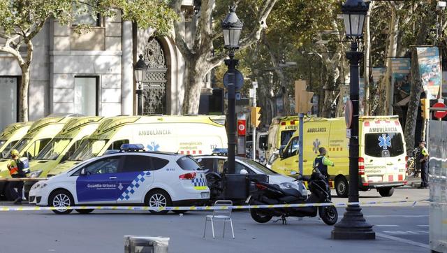 A terrorist attack in Les Rambles (Barcelona)
