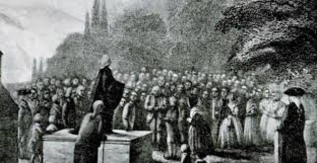 Beginning of the first great awakening