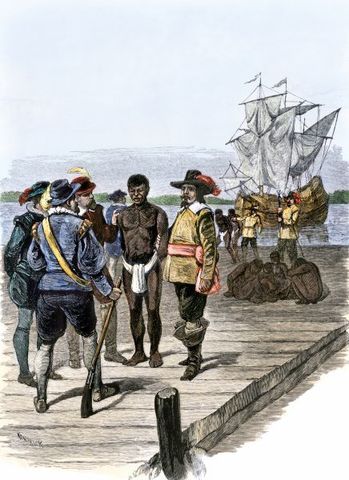 African Slaves Sold in Jamestown