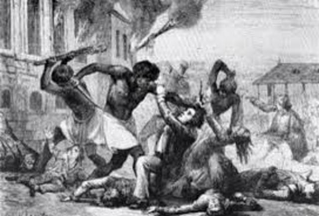 Stono Slave rebellion in South Carolina