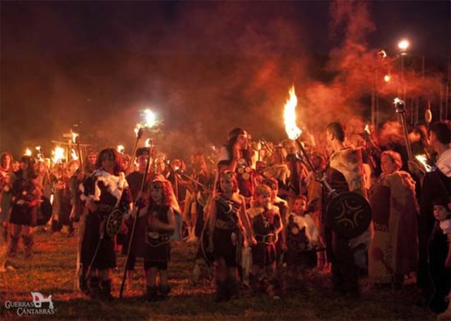 Final de las guerras cántabras con las que finalizó la conquista Romana de Hispania