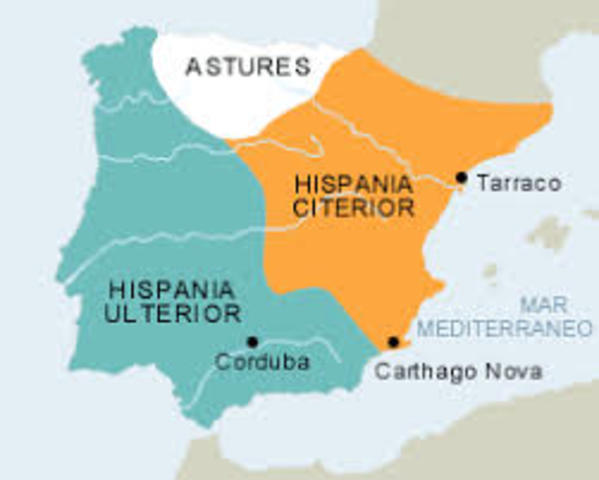 DIVISION PROVINCIAL DE HISPANIA: CITERIOR Y ULTERIOR