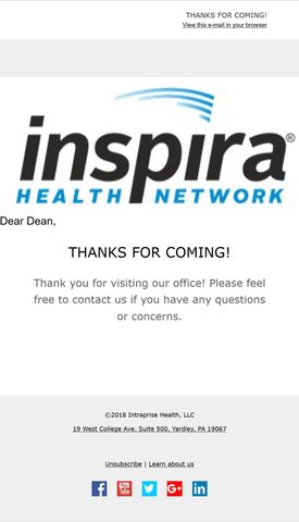 Post-Appointment Email