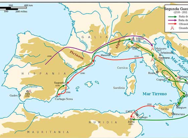 COMIENZO DE LA SEGUNDA GUERRA PÚNICA