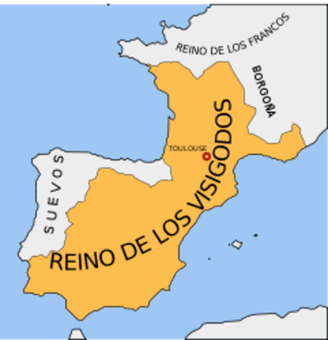 La llegada de los visigodos.