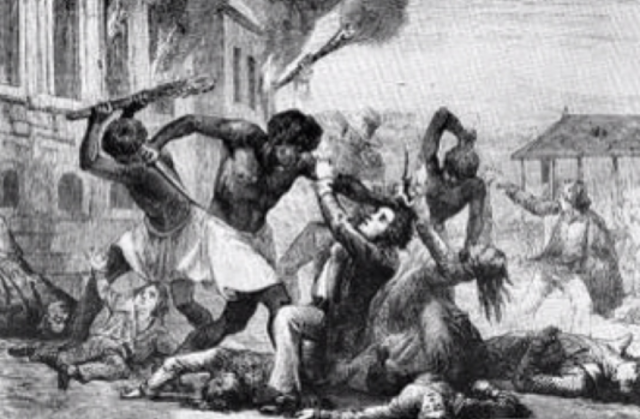 Stono slave rebellion in South Carolina