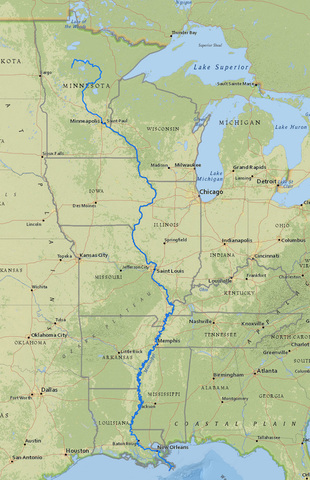 LaSalle claimed the Mississippi River Valley for France