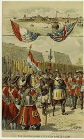 The English capture New Amsterdam and rename it New York