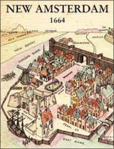 The English capture New Amsterdam and renamed it New York