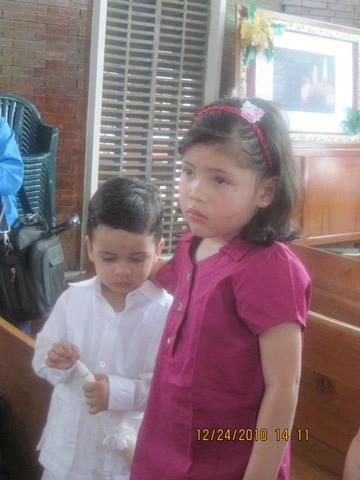 en el bautiso de mi primo