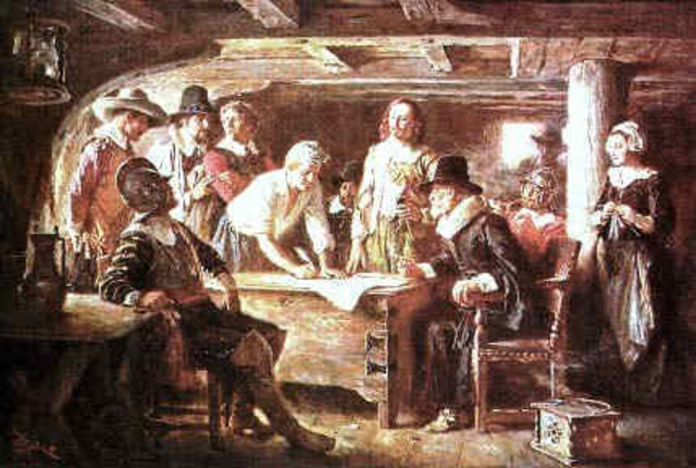 Mayflower Compact signed