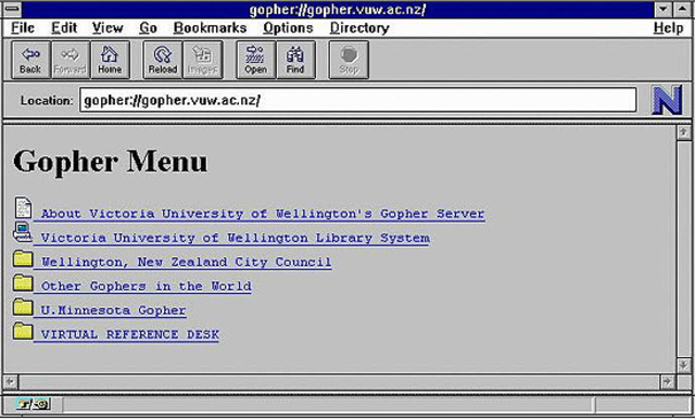 Se desarrolla el sistema GOPHER