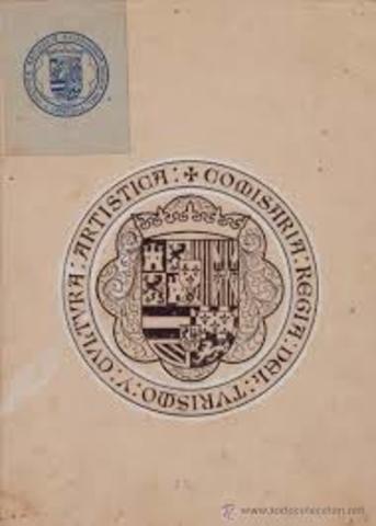 Creacion de la Comisaria Regia de Turismo