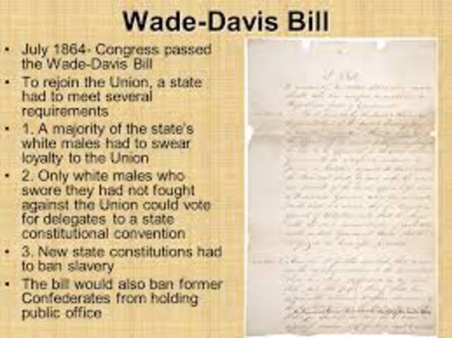 Wade- Davis Bill
