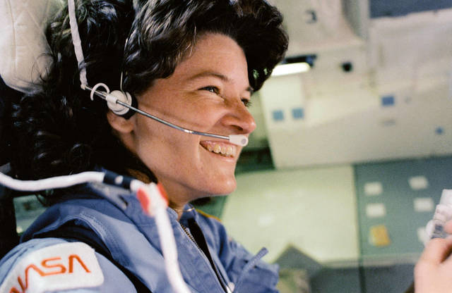 Sally Ride becomes the first American woman in space.