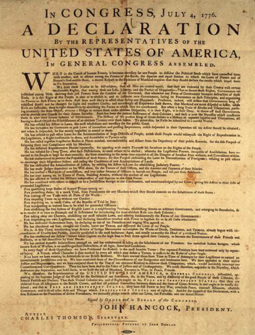 DECLARATION OF INDEPENDENCE