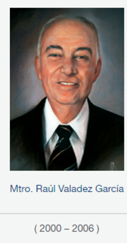Rector Mtro. Raúl Valadez García, fsc de 2000 a 2006