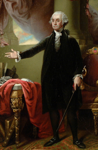 George Washington como Presidente de Los Estados Unidos de Norteamérica