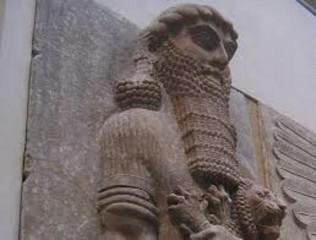 The famous King Gilgamesh arose