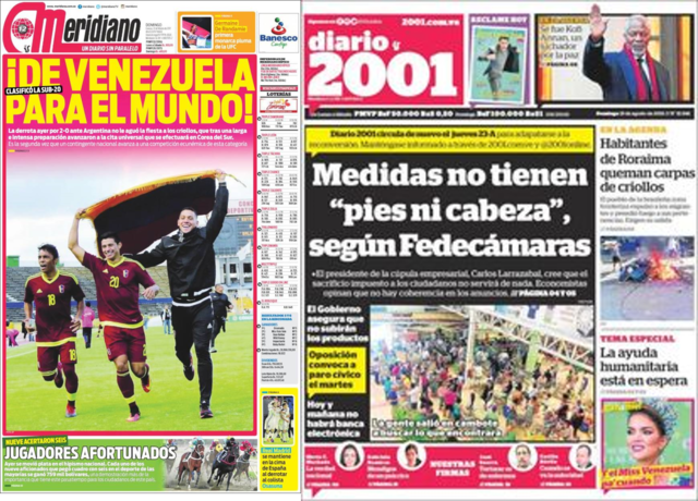 Diarios Meridiano y 2001