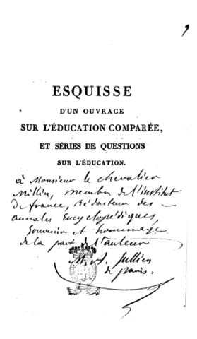 Precursor de la Educación Comparada Moderna