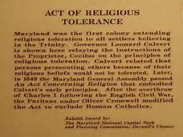 Maryland Toleration Act