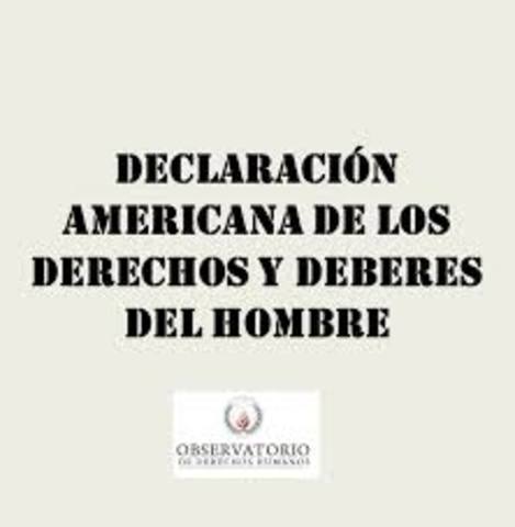 Declaración Americana de los derechos humanos