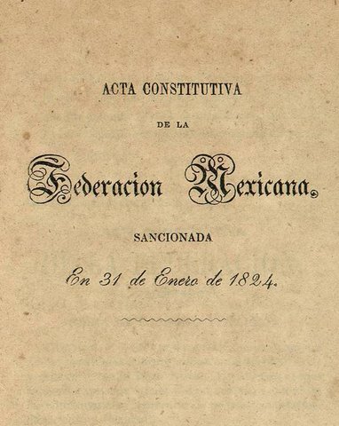 Acta constitutiva de la federacion