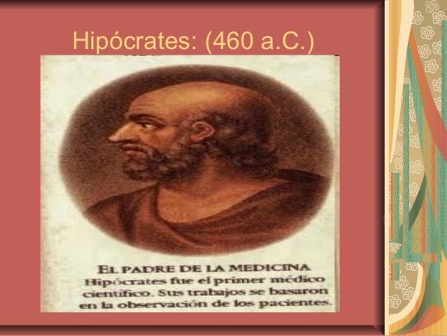 EDAD ANTIGUA-  Hipocrates 460  A.C