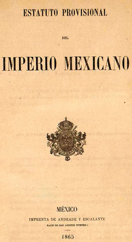 Estatuto provisional del imperio Mexicano