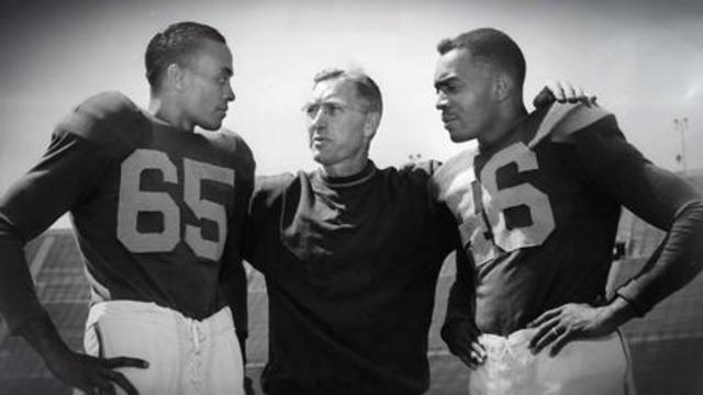 Kenny Washington and Woody Strode are first two African American players signed