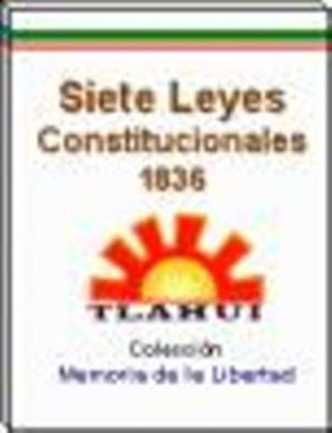 La siete leyes constitucionales 1836