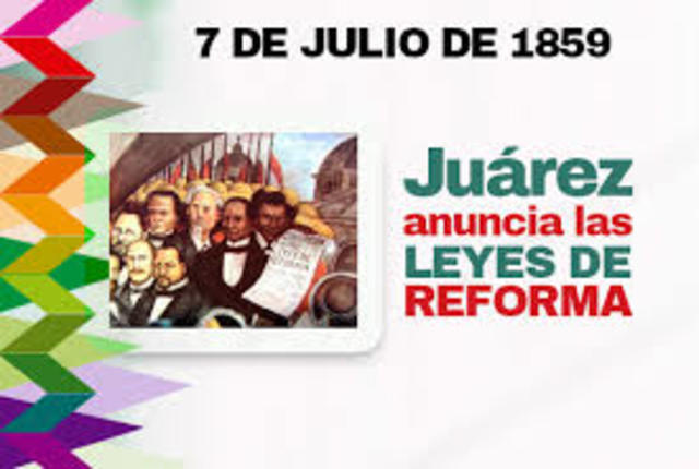 Leyes de reforma 1859-1860