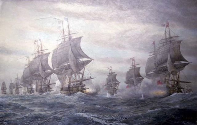 BATTLE OF THE CAPES, DENYING BRITISH REINFORCEMENTS OR EVACUATION.