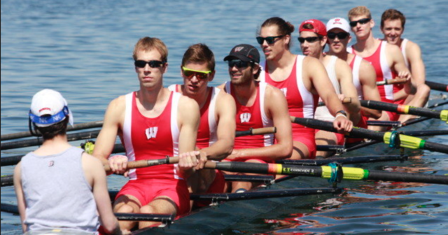 Mi padre se unio al equipo de remo de la UW Madison
