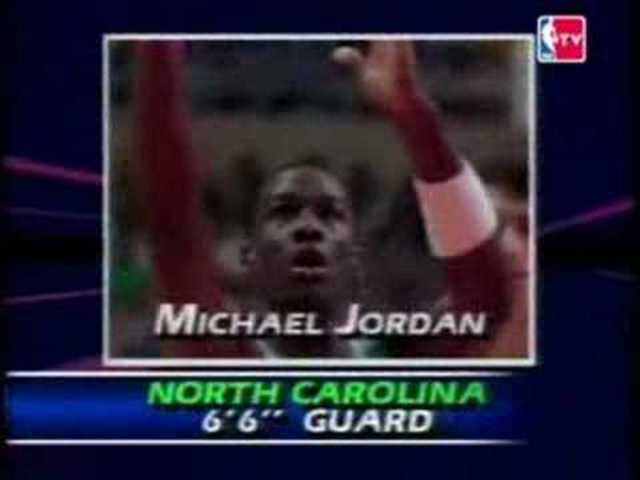 Michael Jordan enters the NBA draft
