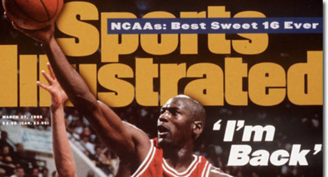 Jordan announced his return to the NBA