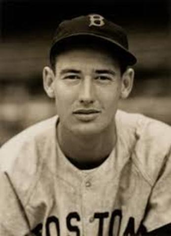 1940s Baseball Player, Ted Williams.