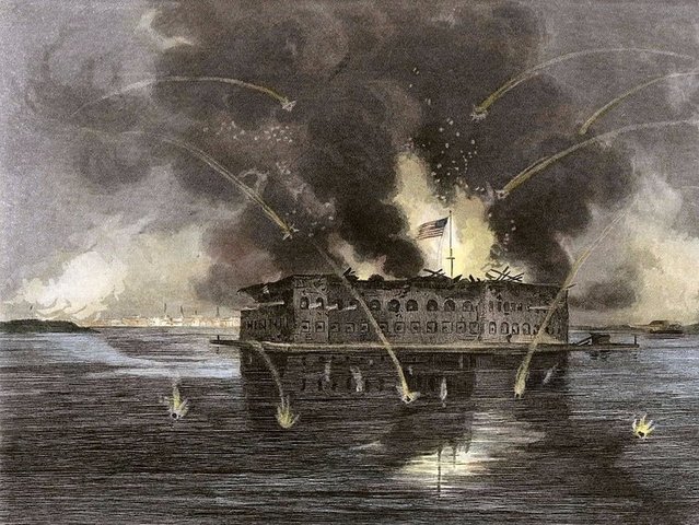 Fort Sumter is fired upon