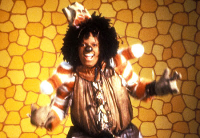 Jackson stars as the Scarecrow in the movie, The Wiz
