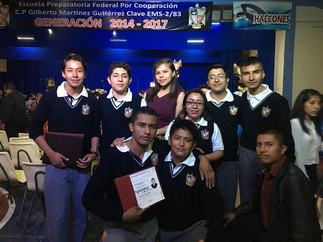 Ceremonia de graduación de la preparatoria.