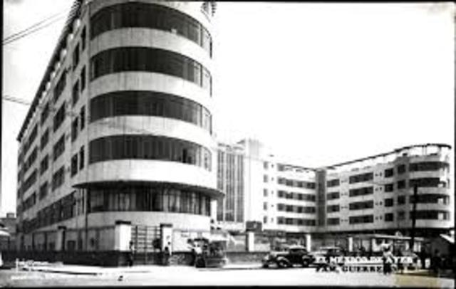 1936 Inauguración del Hospital Colonia de los Ferrocarriles Nacionales de México (Ciudad de México).