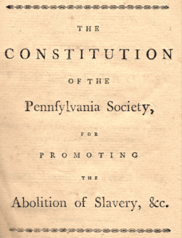 Pennsylvania abolish slavery