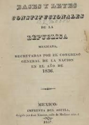 Las Siete Leyes Constitucionales de 1836