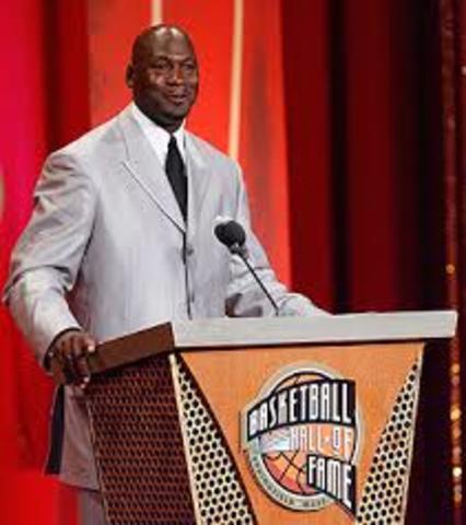 Michael Jordan is included in the Basketball Hall of Fame