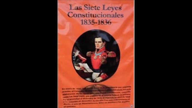 Las siete leyes Constitución de 1836