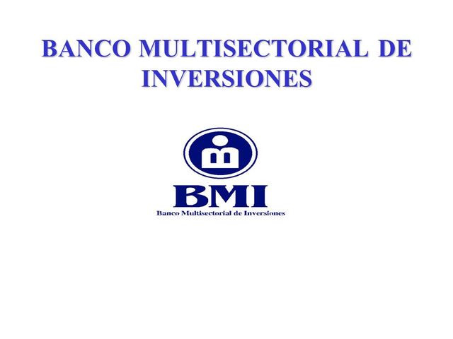 Creacion del Banco Multisectorial