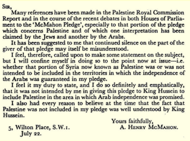 The McMahon - Hussein Correspondence