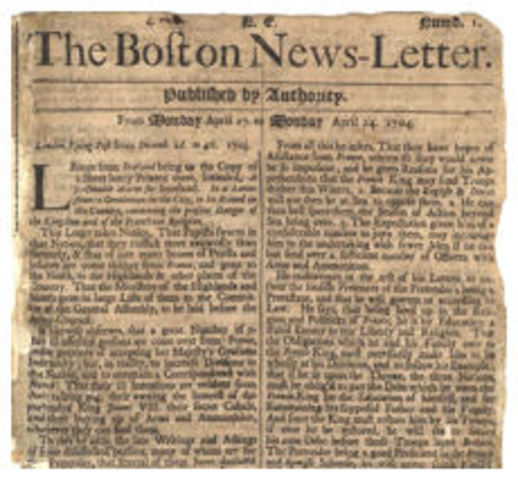 First printed newspaper